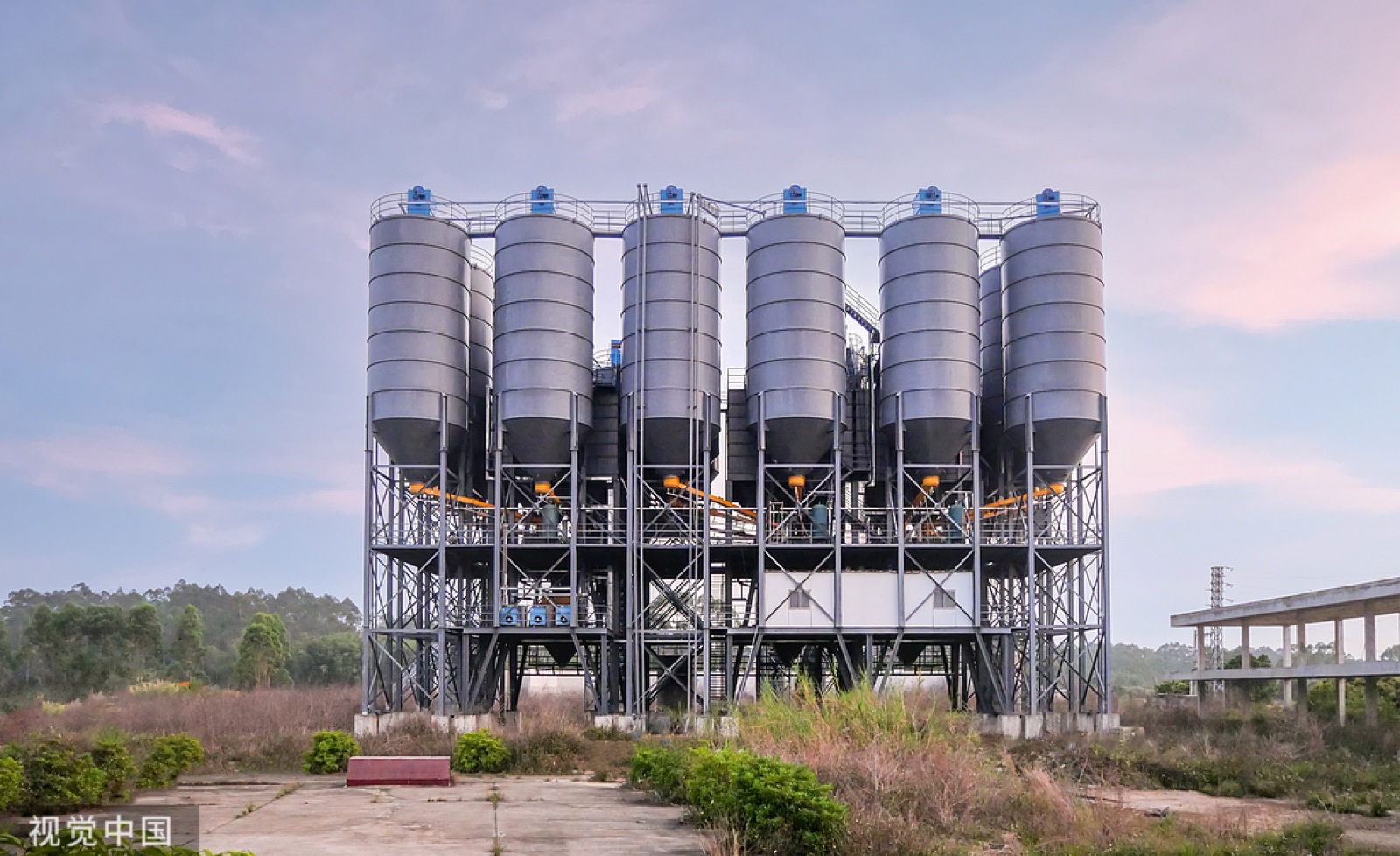 Focusun aggregate batching plant supporting civil infrastructure concrete works